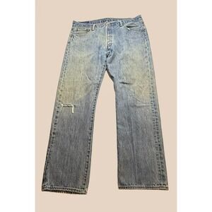 Levi's 501 Jeans W36 L30 | Red Tab | Distressed Knee | Straight Leg Denim